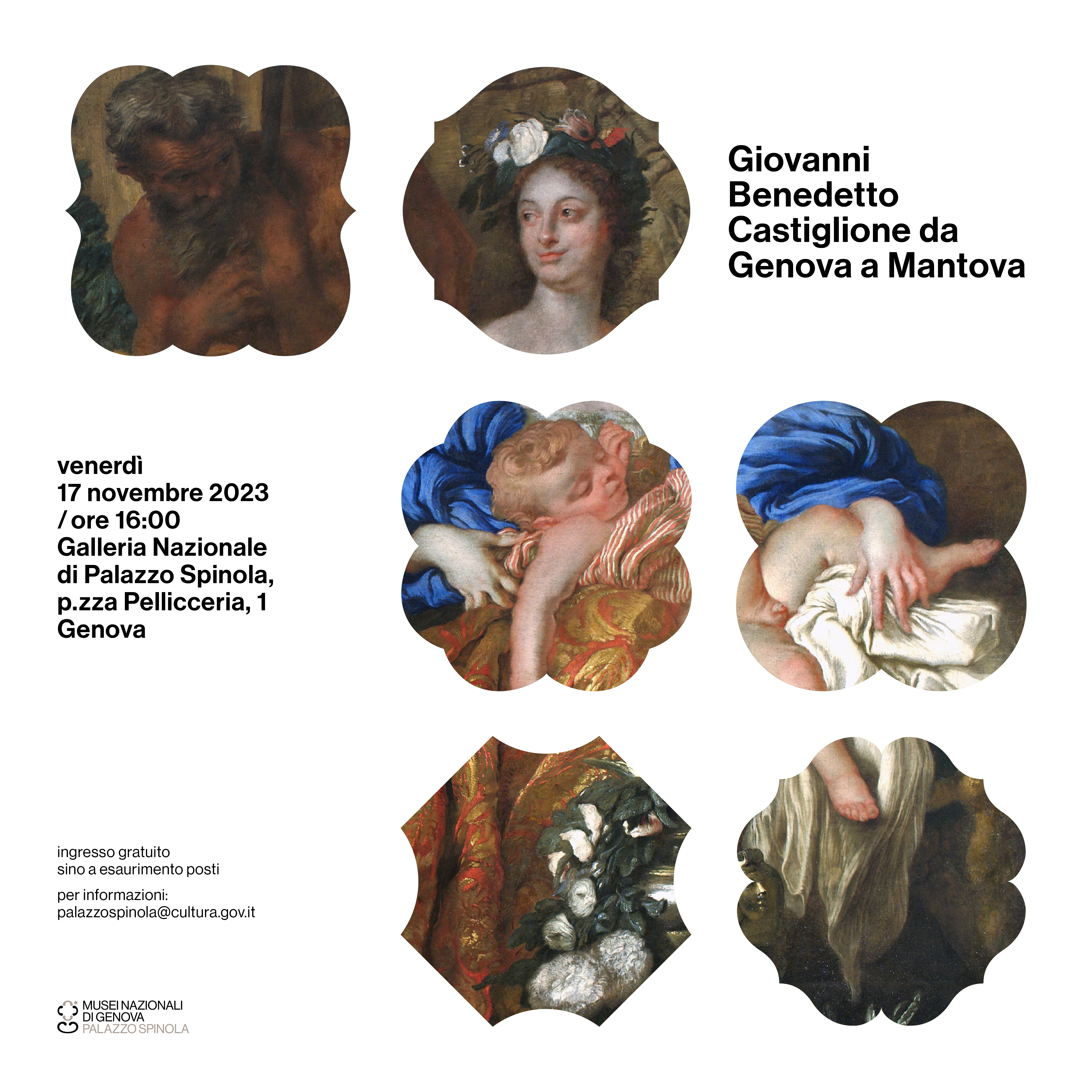 Giovanni Benedetto Castiglione da Genova a Mantova